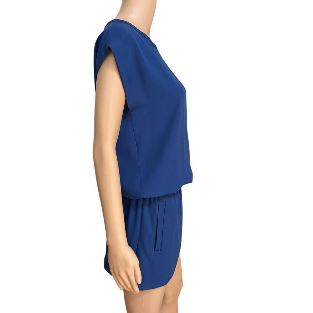 Diane Von Furstenberg Tara Blue Moon Crepe Elastic Drop Waist Dress size 0 - Picture 3 of 10